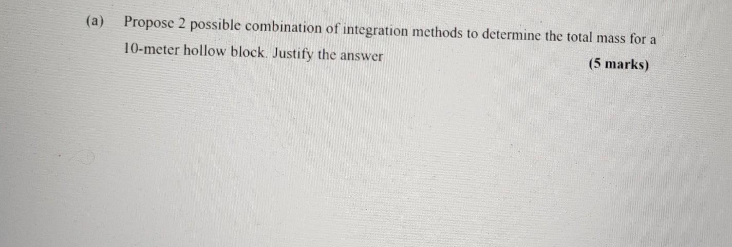 Plzx solve..Thank you (a) Propose 2 possible