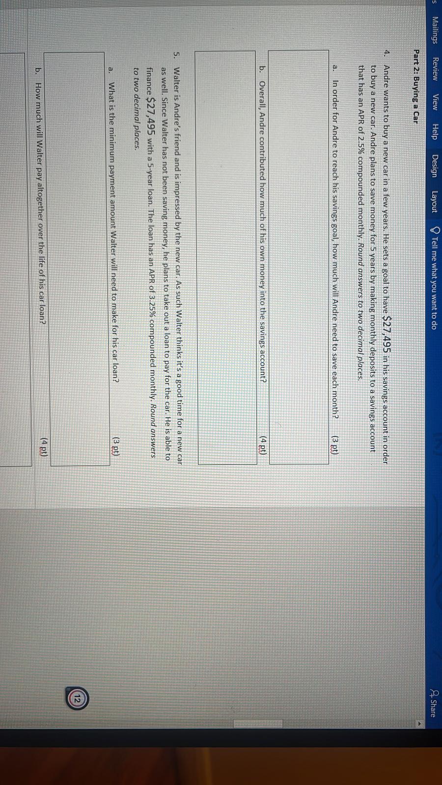 Mailings Review View Help Design Layout . Tell me