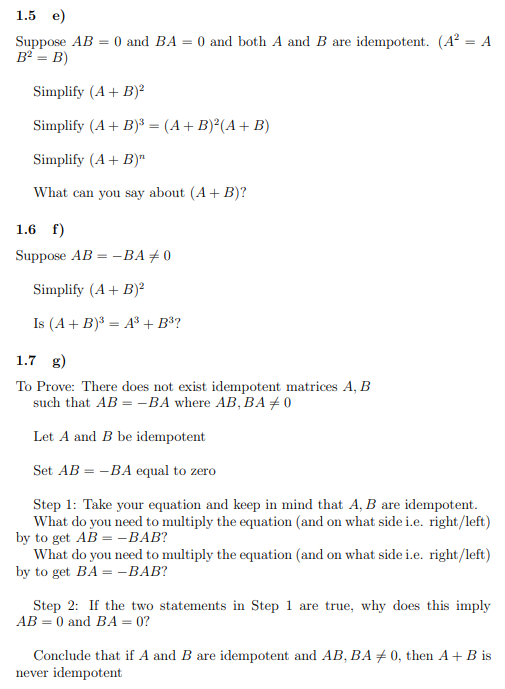 Kindly Solve all parts: 1.1 a) Expand the
