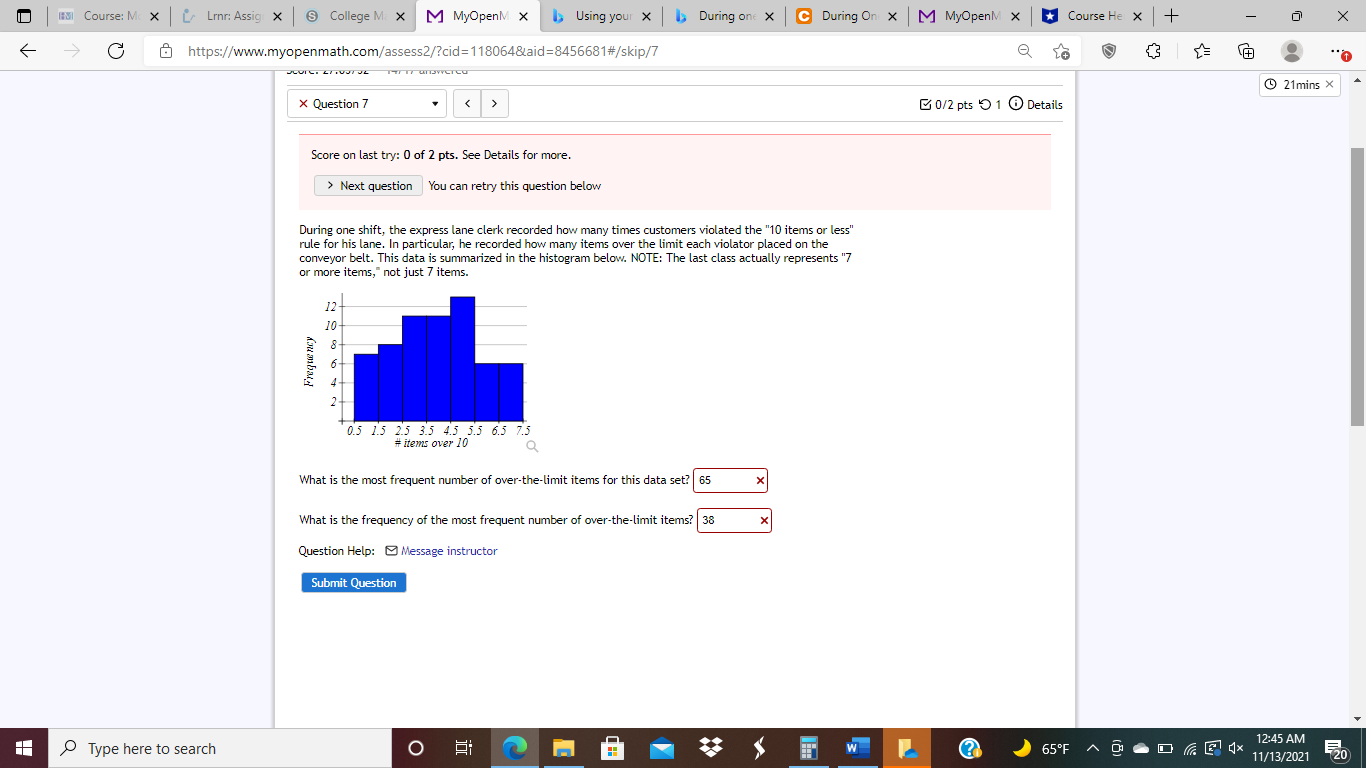 HI Course: Mc x [ Linn: Assig X & College M. X M