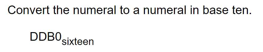 How to Convert the numeral in the attached image