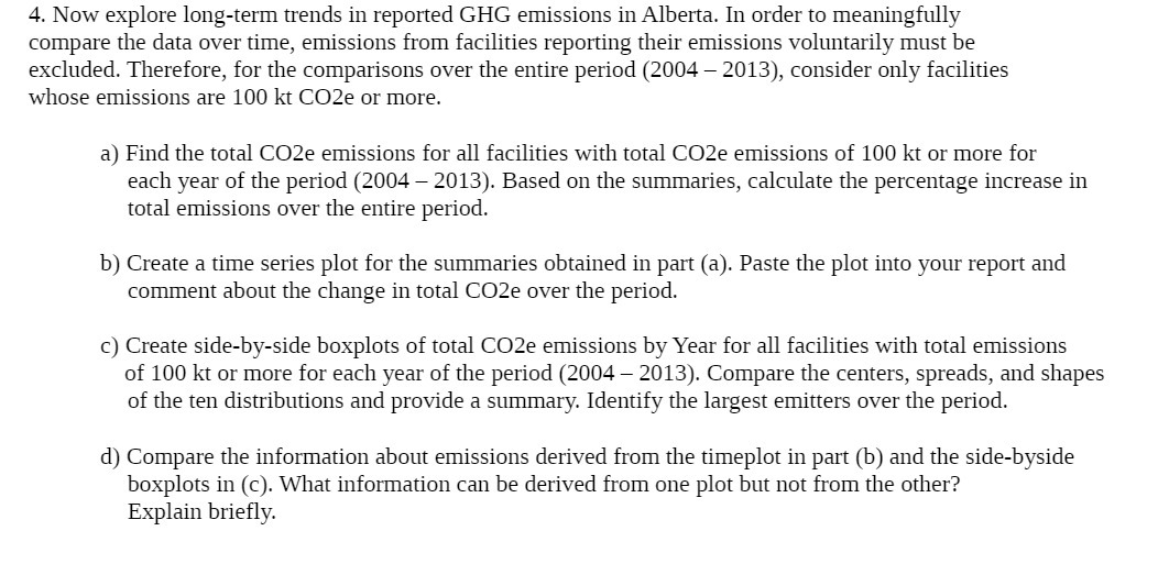4. Now explore long-term trends in reported GHG