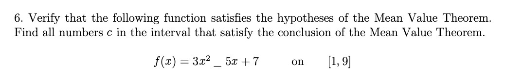 6. Verify that the following function satisfies