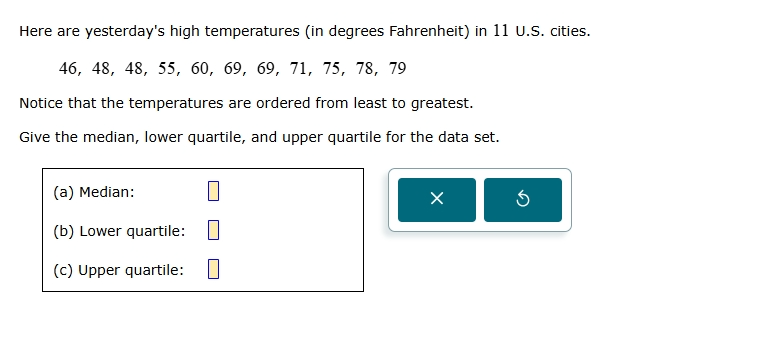 Here are yesterday's high temperatures (in