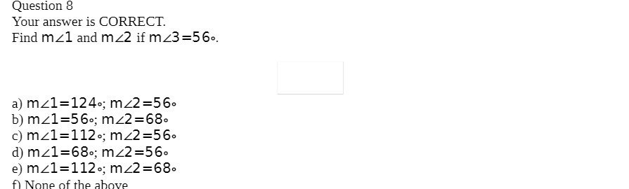 Question 8 Your answer is CORRECT. Find mz1 and