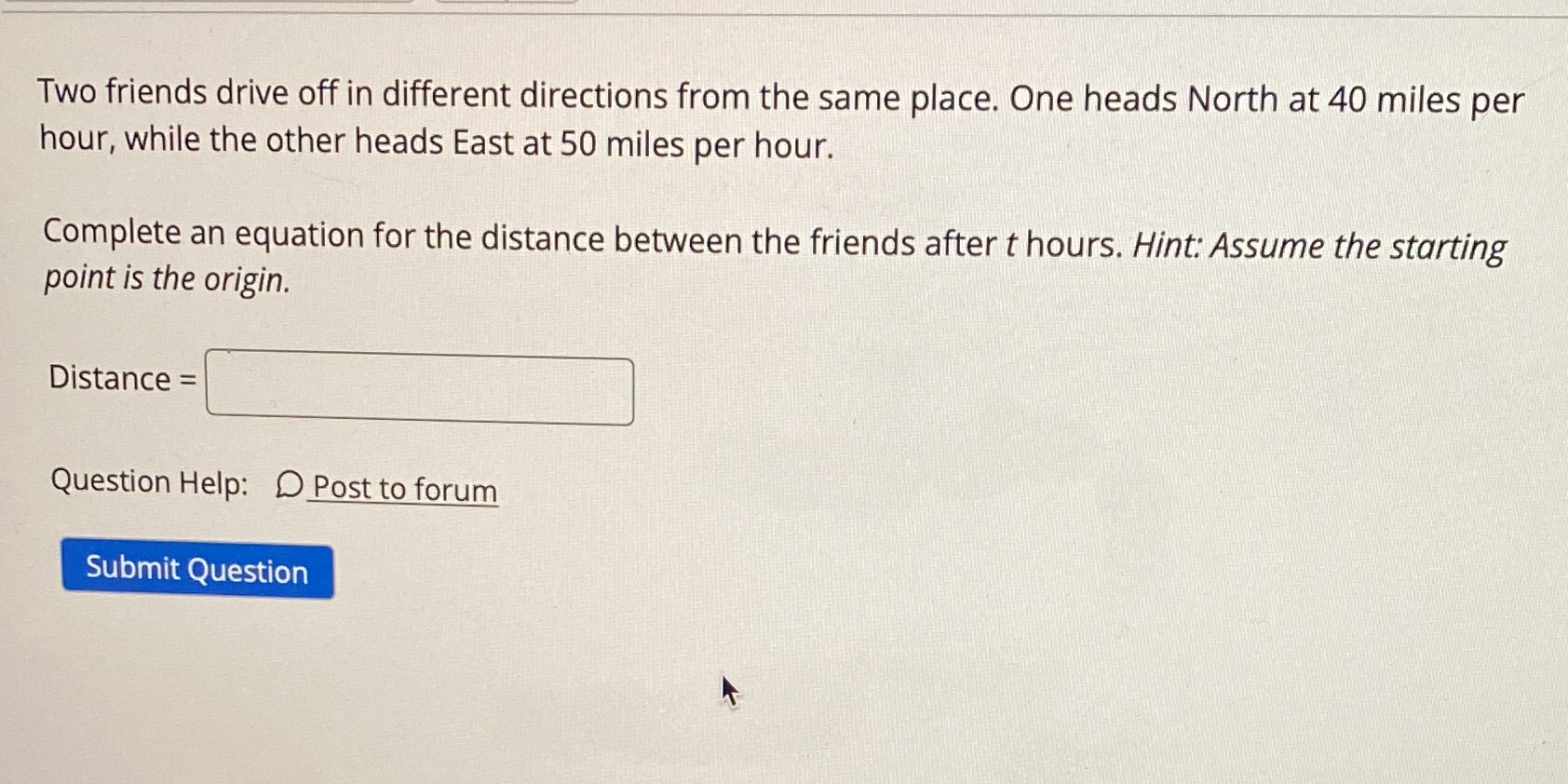 Can you solve this word problem? Answer has to be