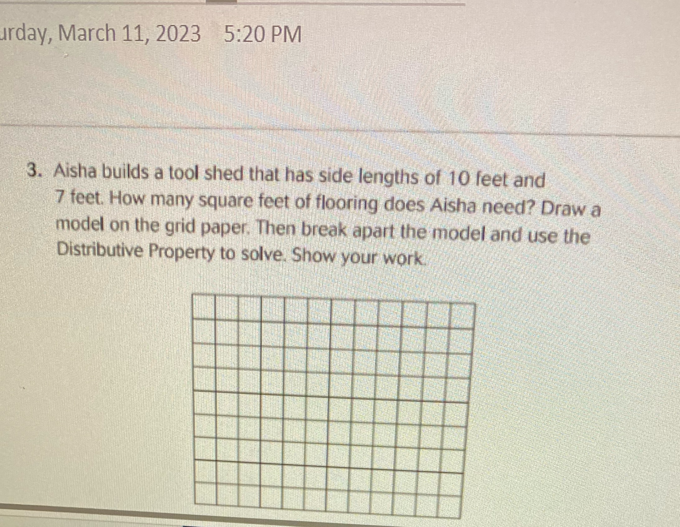 Help pleas urday, March 11, 2023 5:20 PM 3. Aisha