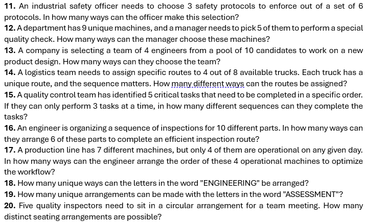 TOPIC: STATISTIC AND PROBABILITY Answer the