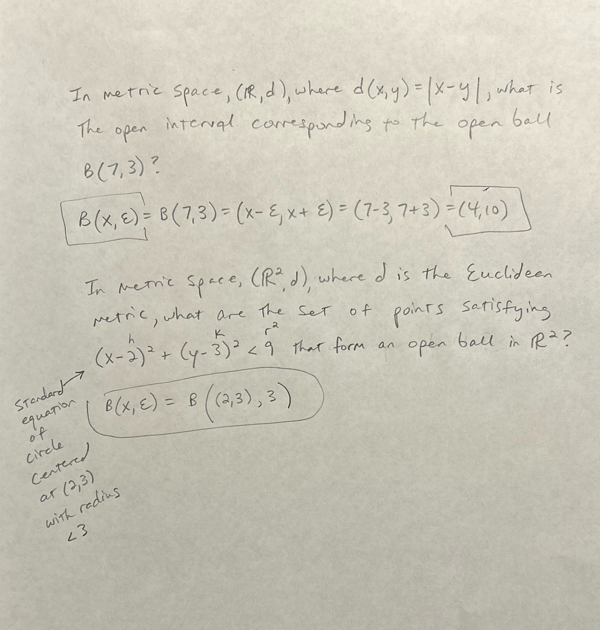 Could someone please check my work? In metric