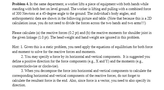 Problem 4. In the same department, a worker lifts