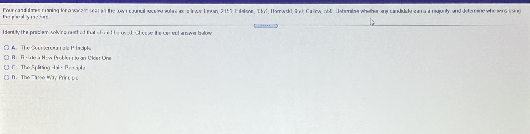 Four candidates running for a vacant seat on the