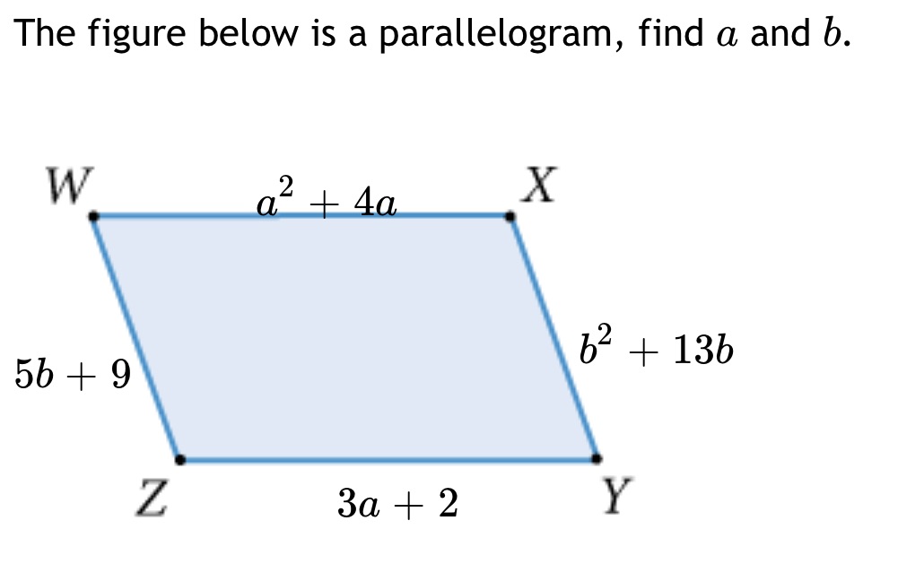 What is a and b The figure below is a