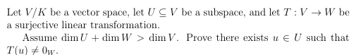 Please prove without using Rank-Nullity Theorem.