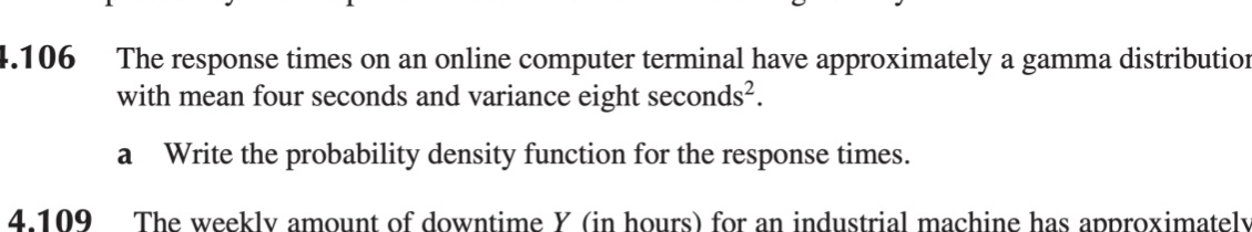 1.106 The response times on an online computer