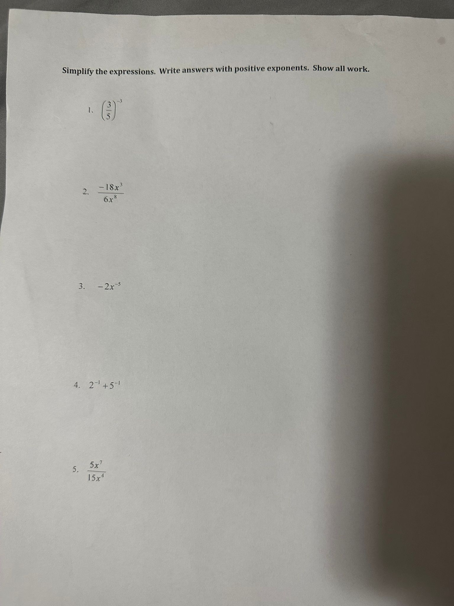 BUS 201 NAME Factoring practice 1. Factor the GCF