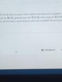 me in your order, Before the discount is appied