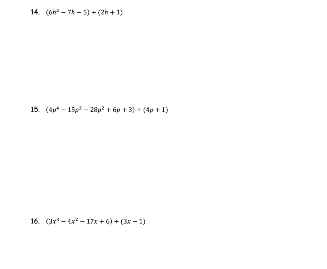 1. 24a3b2 - 16a263 8ab 2 79 h2 + 392h-2gh3 = gh