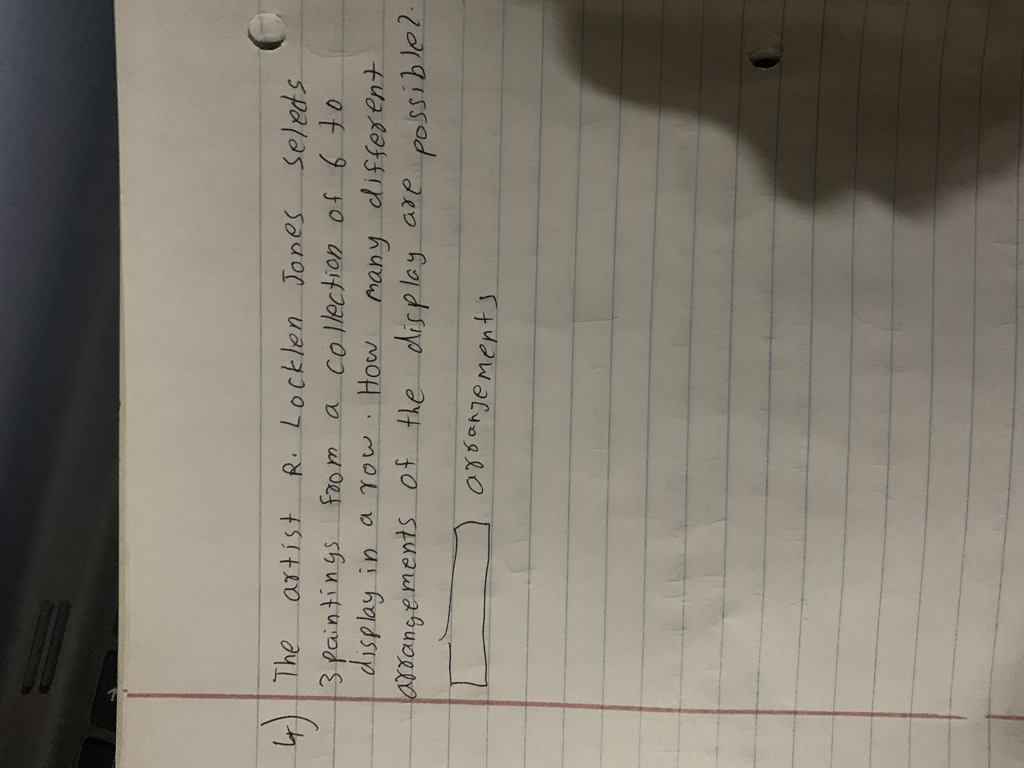 4 ) | The artist R. Locklen Jones selects 3