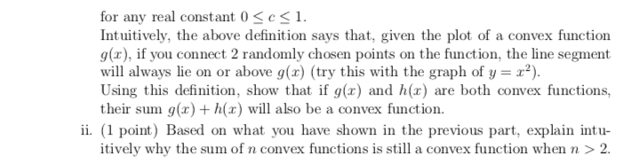 (ll'J points) Recall from calculus that