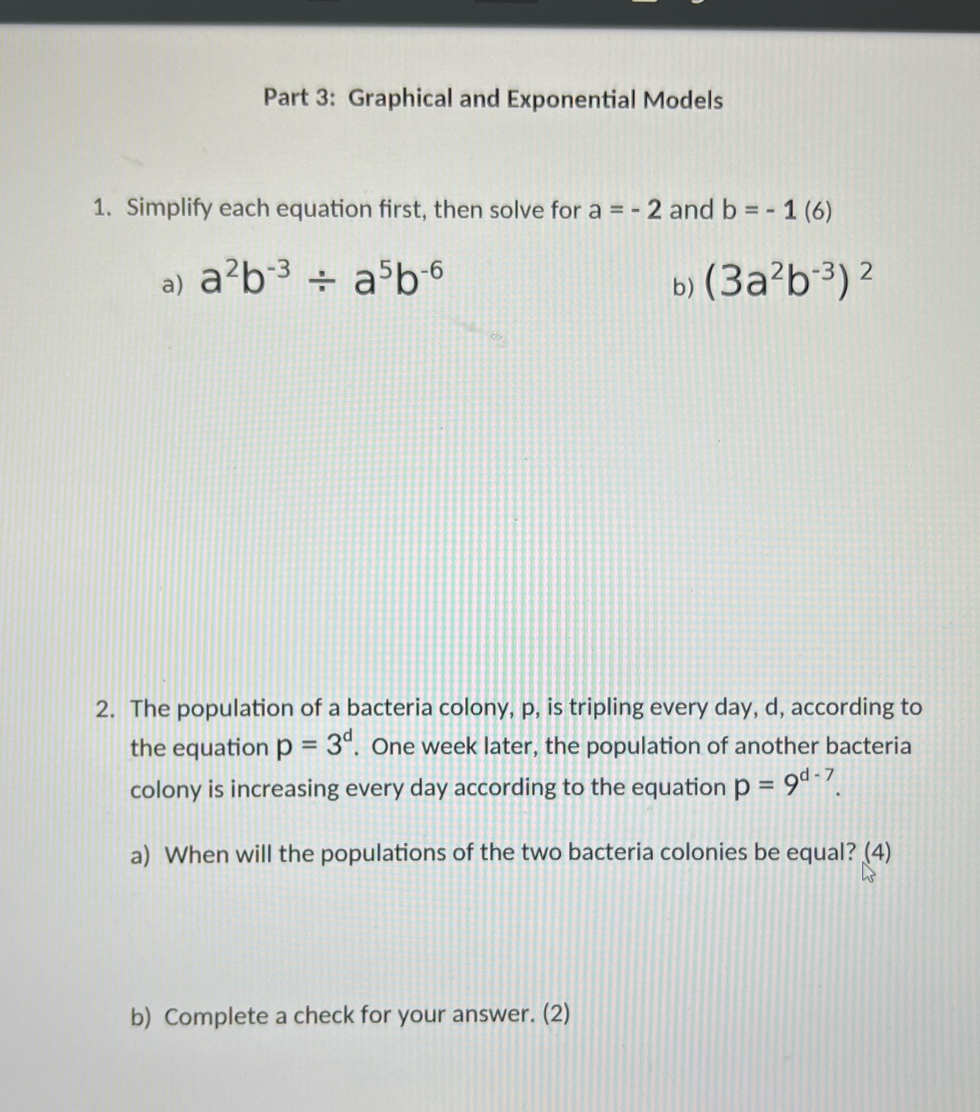 Can you help please Part 3: Graphical and