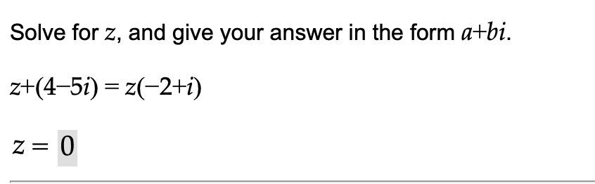 Pls help ASAP Solve for z, and give your answer