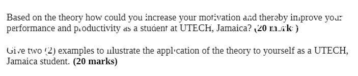 Based on the theory how could you increase your