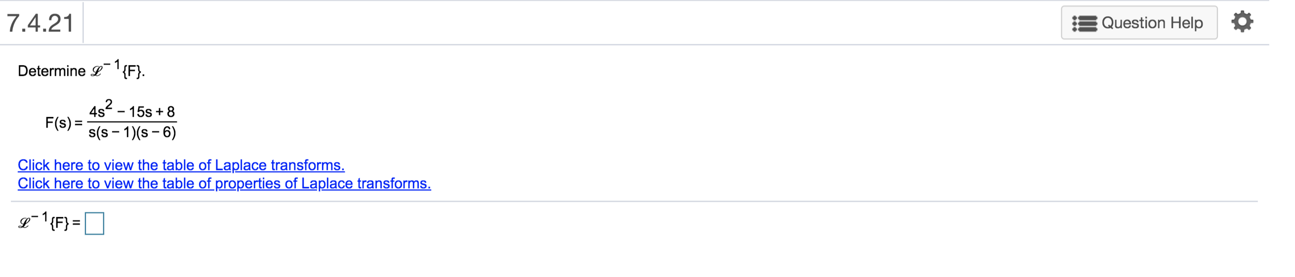 solve these question \f7.4.21 Question Help
