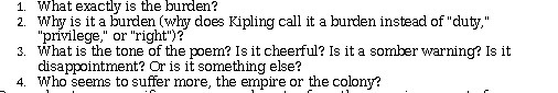 1. What exactly is the burden? 2. Why is it a