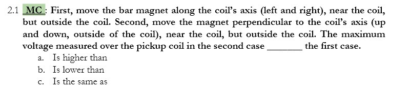 H :-'-'.v: First, move the bar magnet