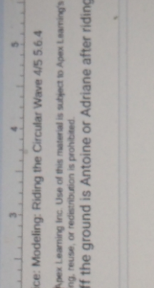 how far off the ground is Antonio or Adriana