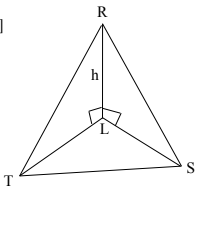 A rocket launched from point L rises vertically