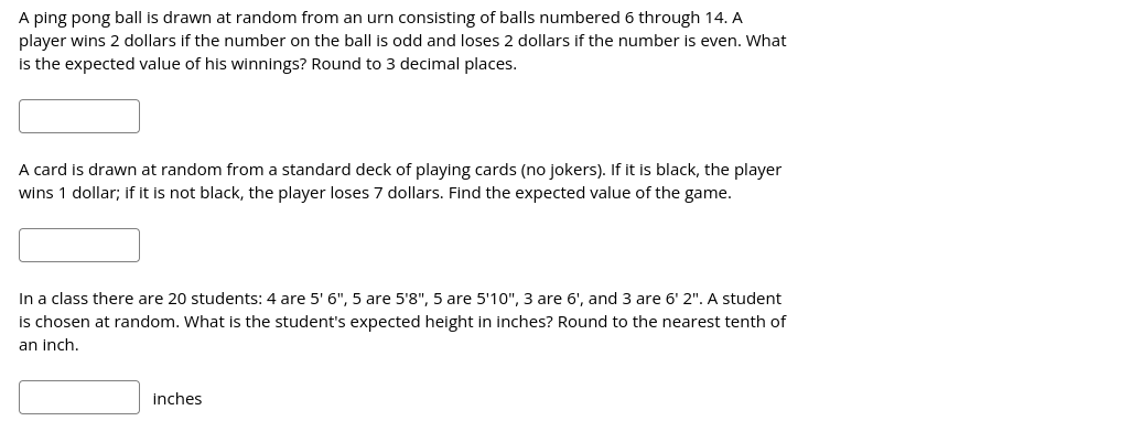 A ping pong ball ls drawn at random from an urn