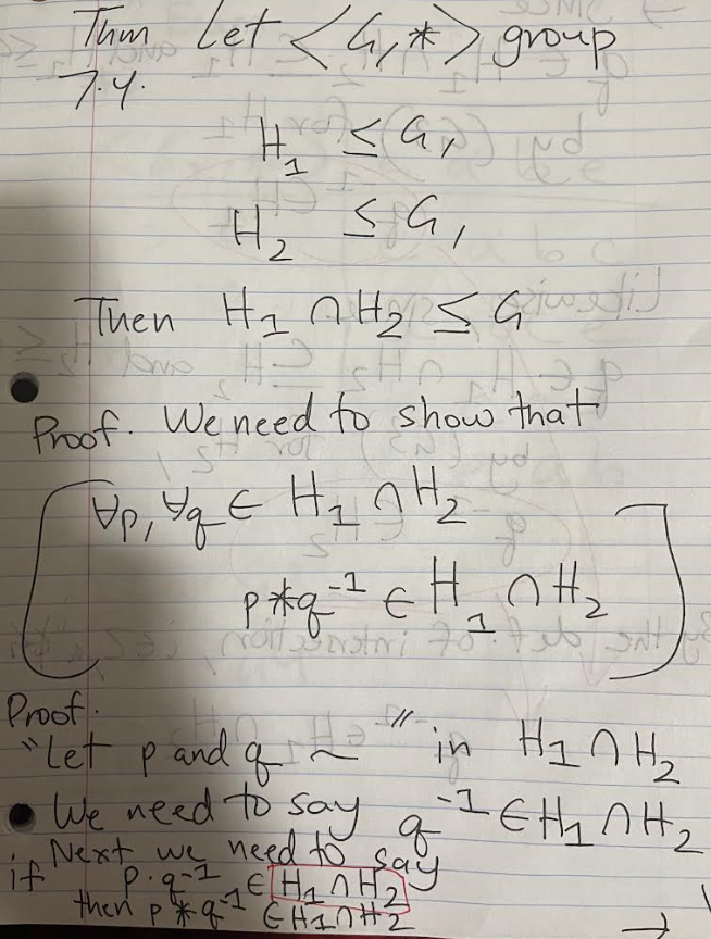 Abstract Algebra Prove #2. Give quantified