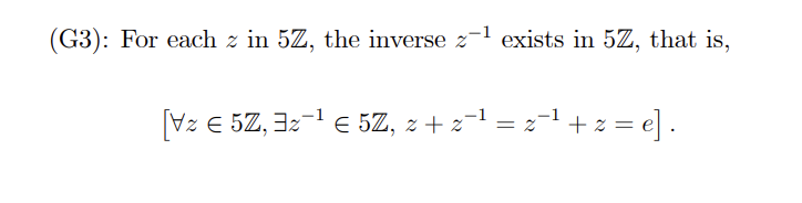 Abstract Algebra Prove #2. Give quantified