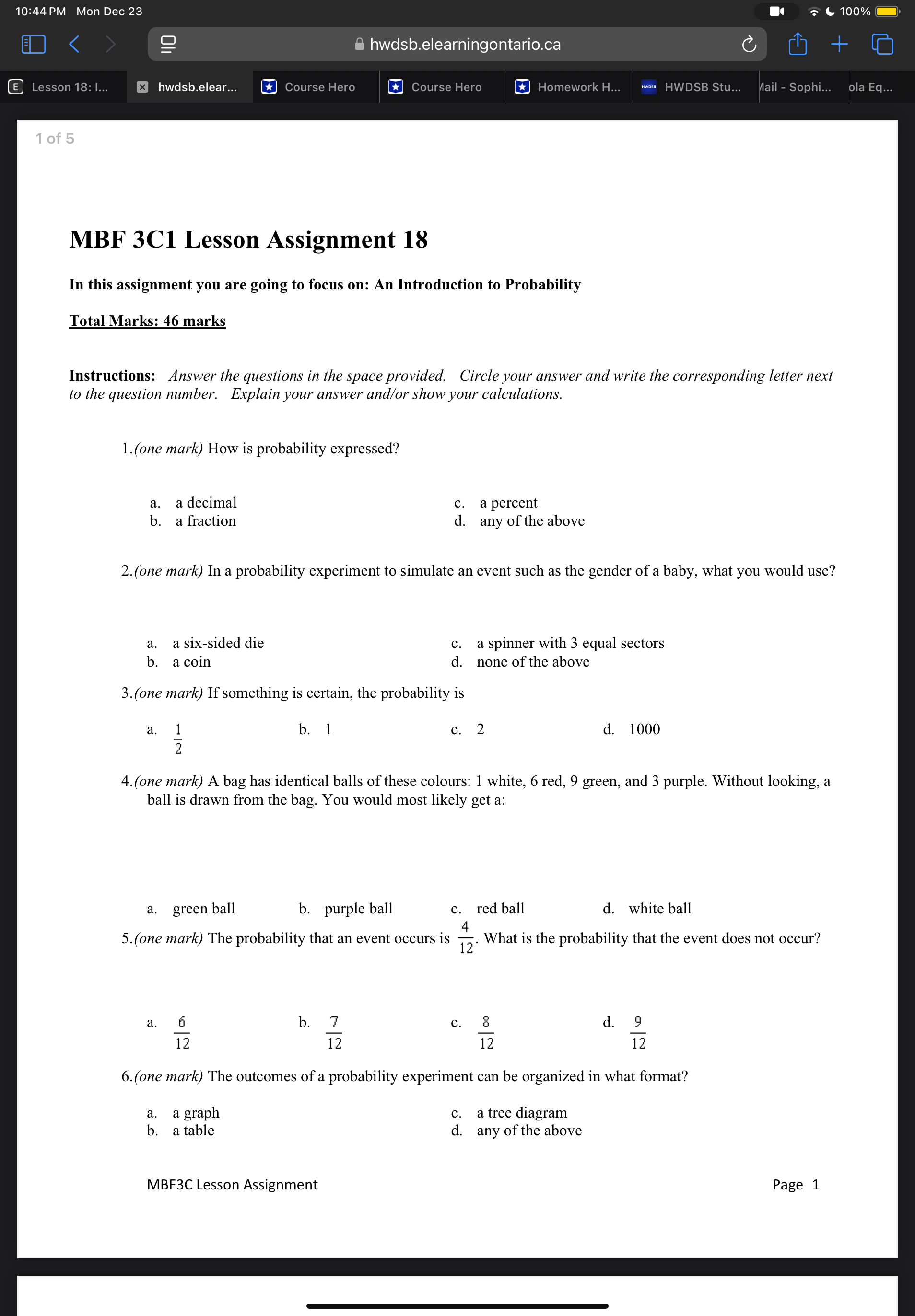 10:44 PM Mon Dec 23 100% A