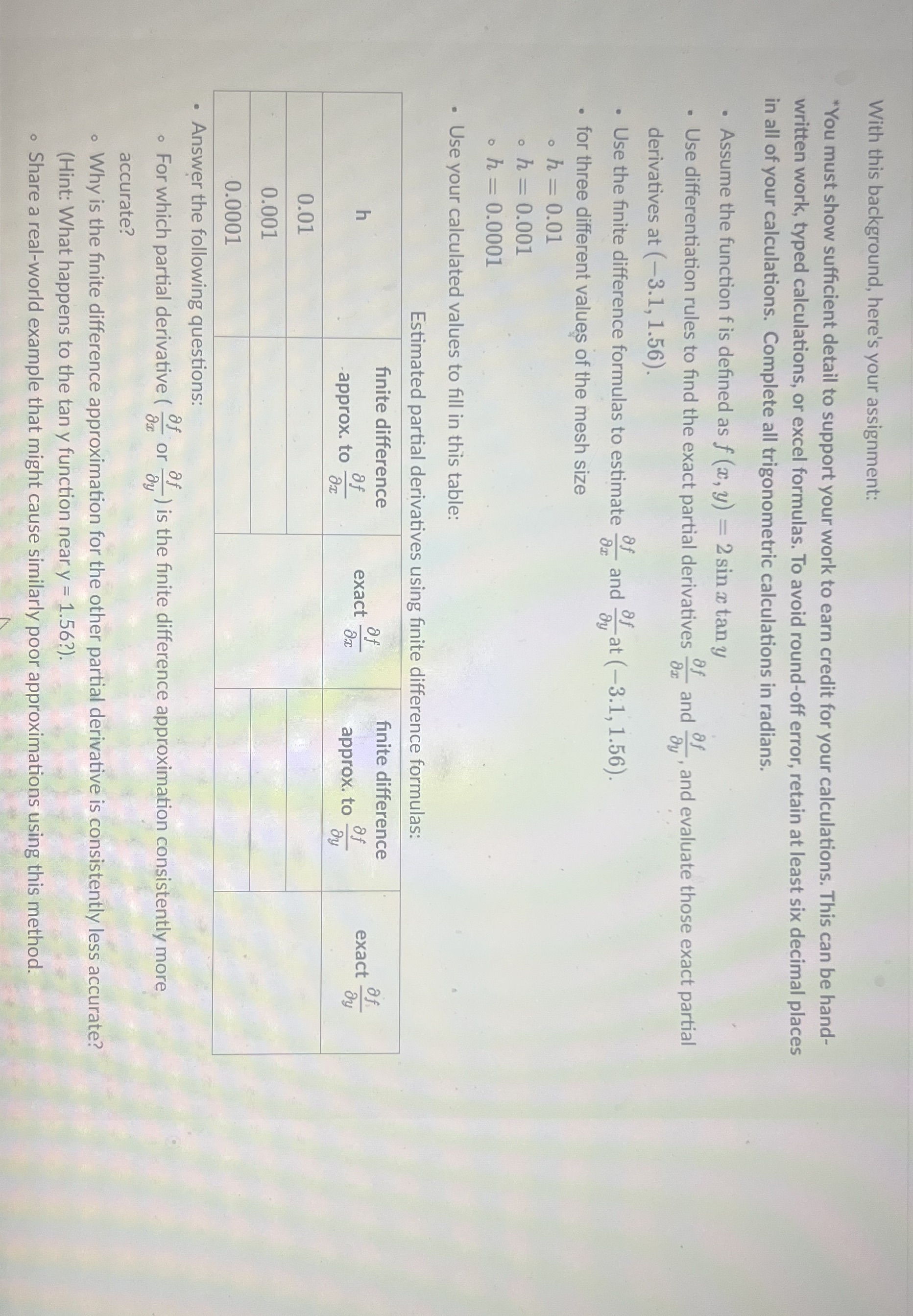 With this background, here's your