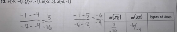 13. P(-9. -4), 0(-7. -1). R(-2, 5). 3(-6, -1) - 1