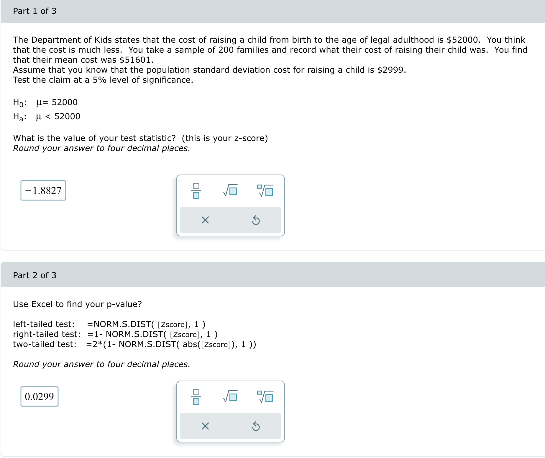 Part 1 of 3 The Department of Kids states that