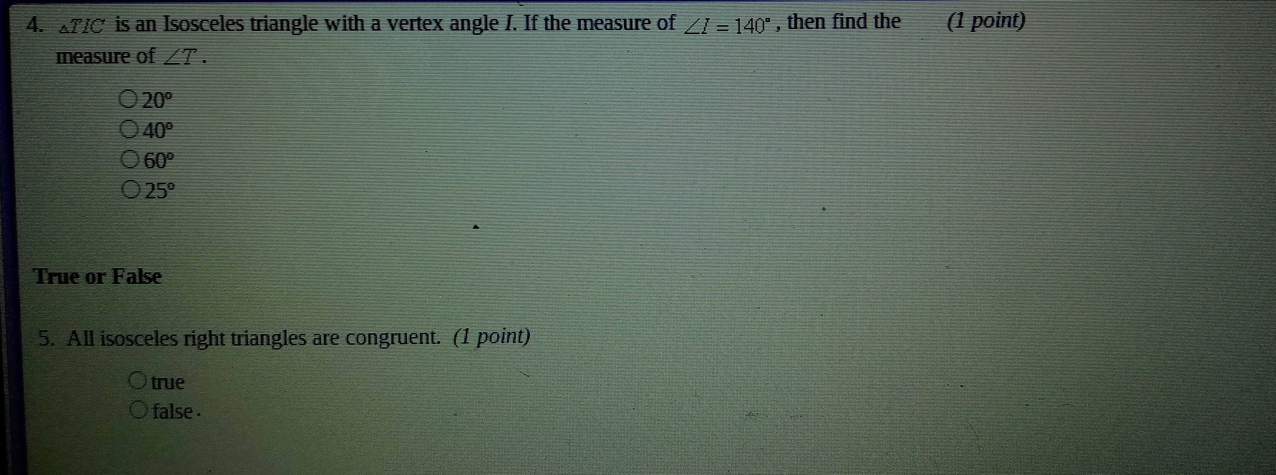 I put the question in the image below. 4. AT/C is