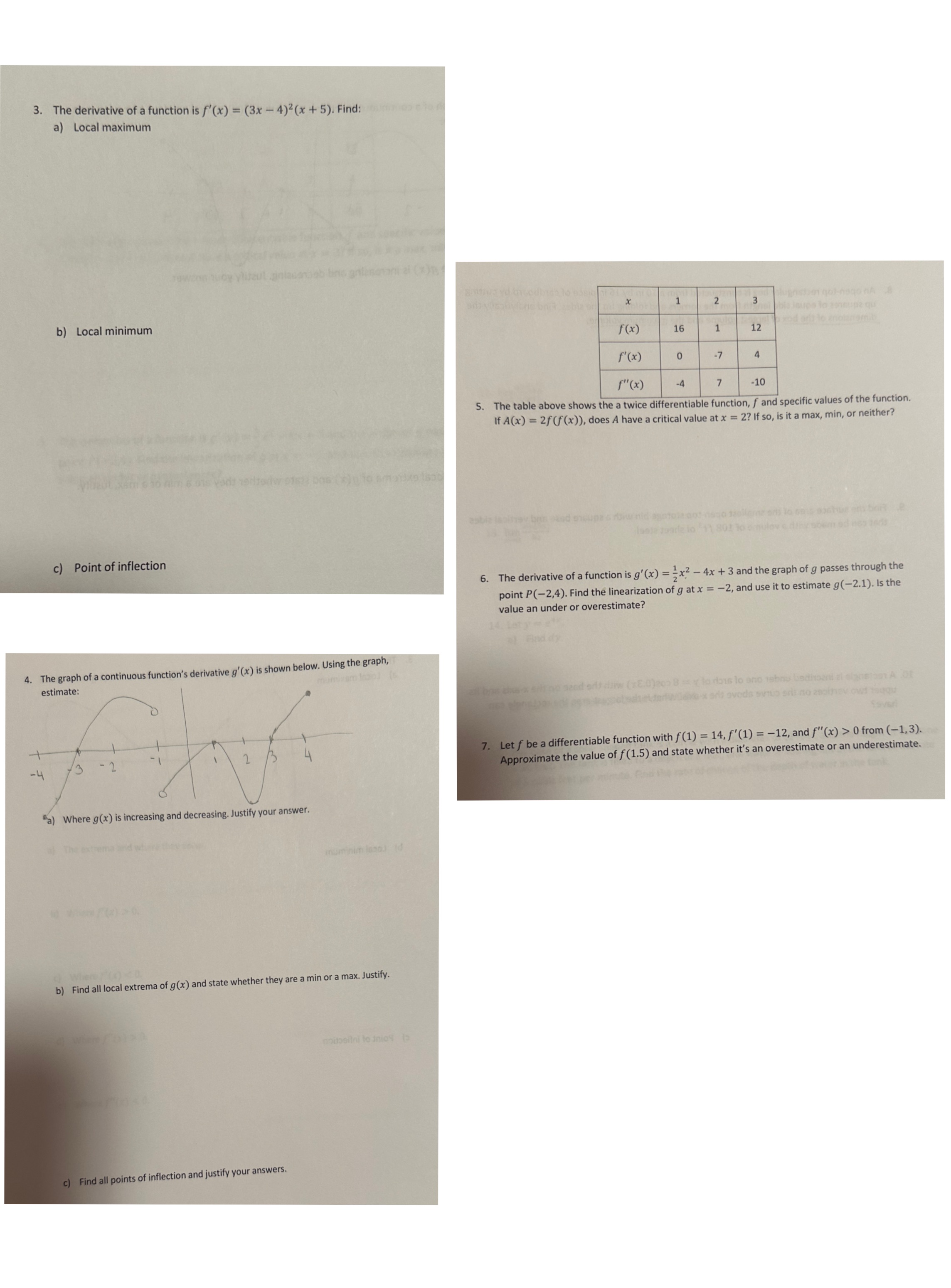 Answer the following questions by using number