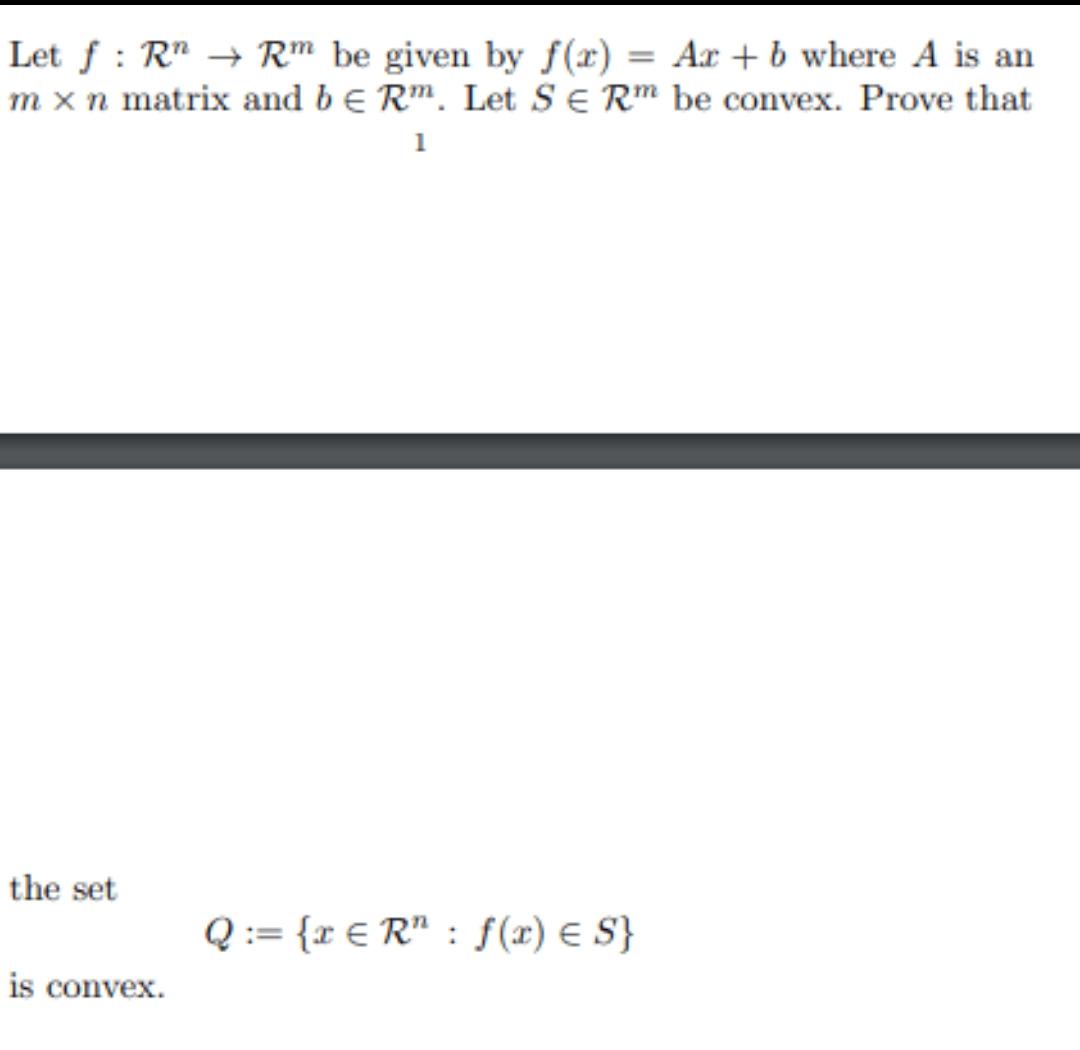 im stuck here please solve this question Let f :