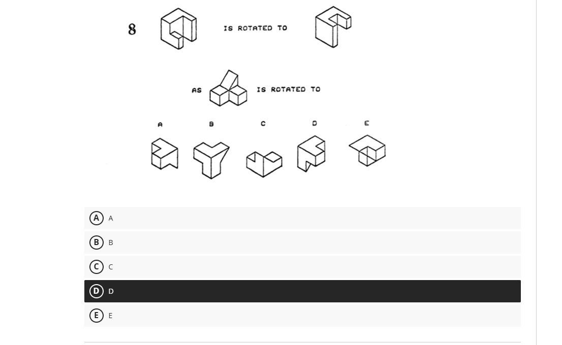 \fQuestion 7 1 Point 7 IS ROTATED TO AS IS