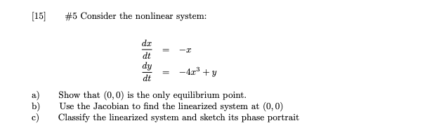 Hello I need help with these questions [15] #5