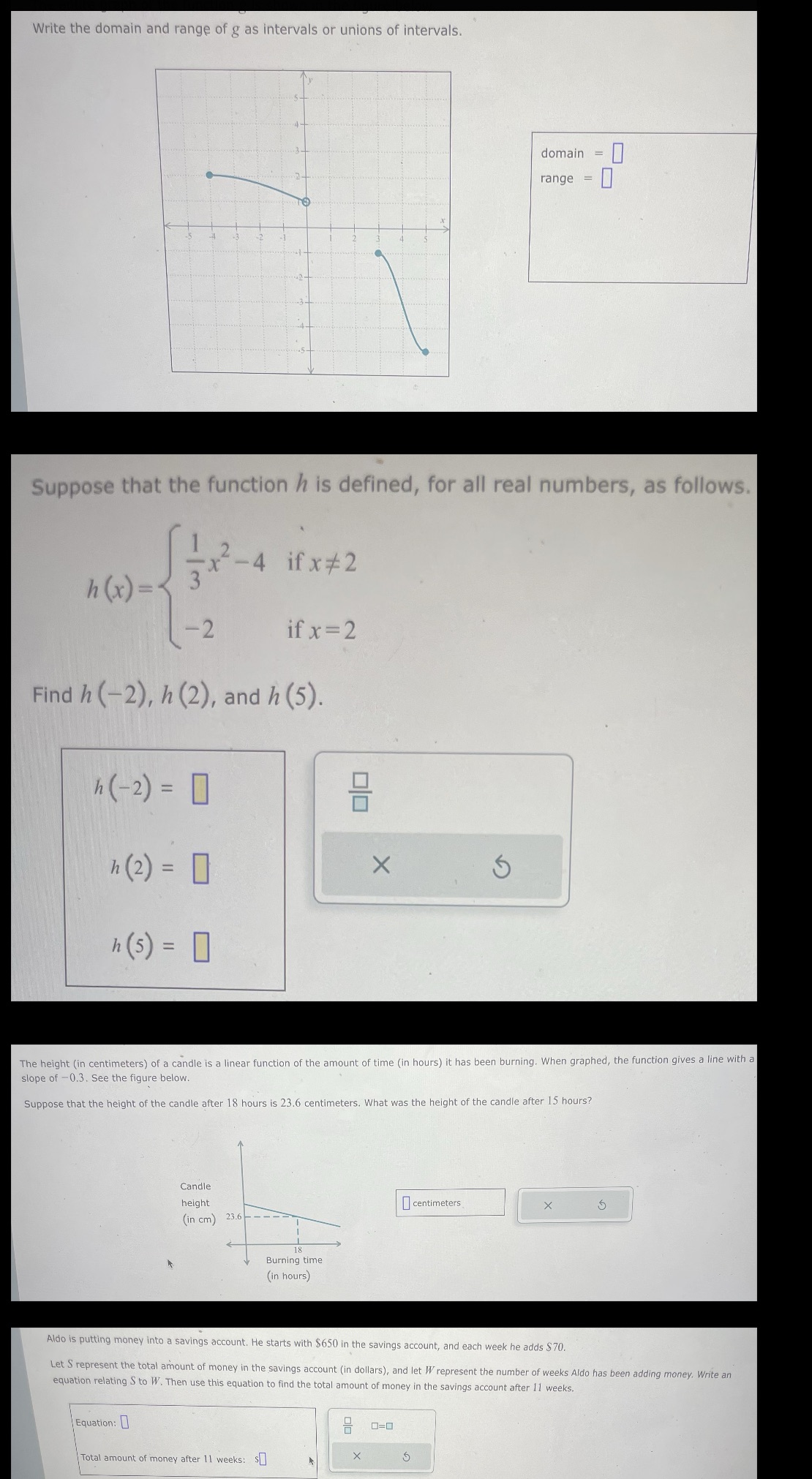 Please answer all questions Write the domain and