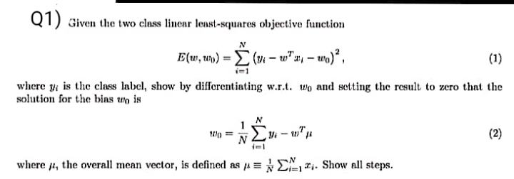 Q1) Please provide detailed solution with
