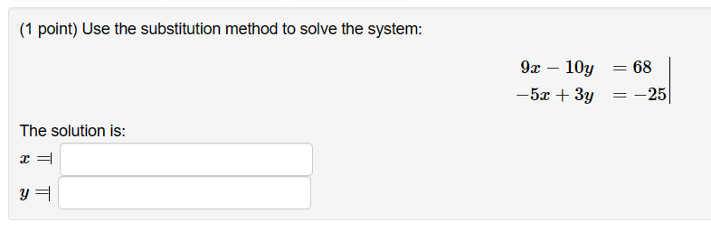 WW5Systems: Problem 1 Previous Problem Problem