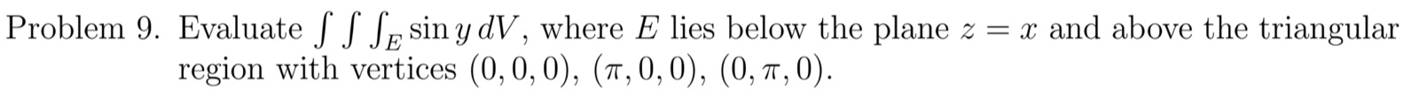 pls help me with this question Problem 9.