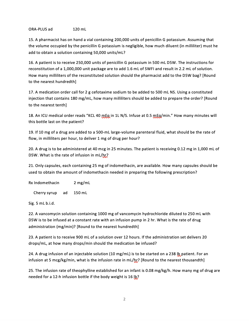 Please answer the following 40 questions.