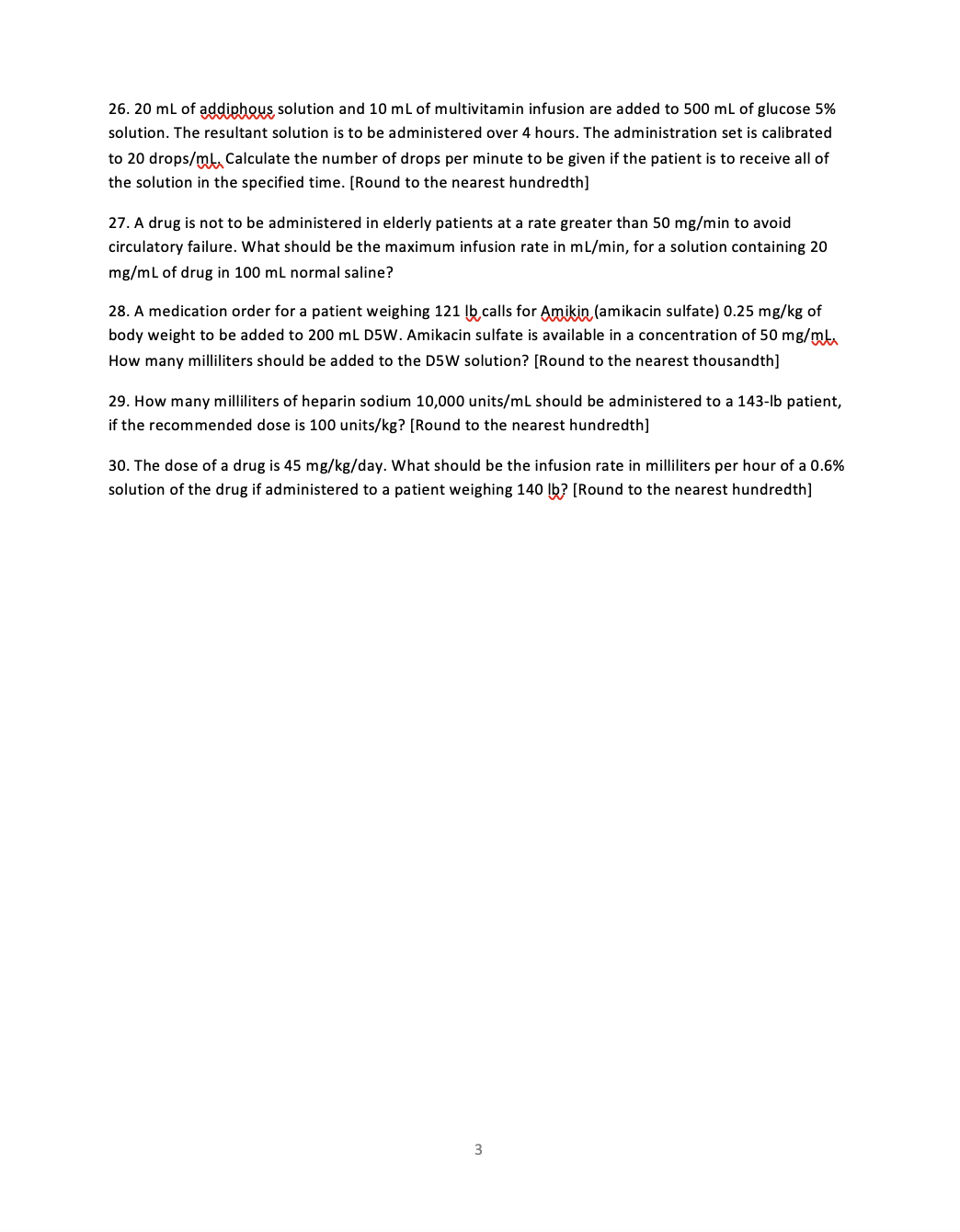 Please answer the following 40 questions.