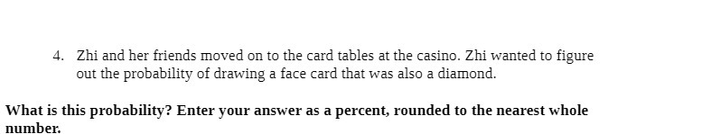 4. Zhi and her friends moved on to the card